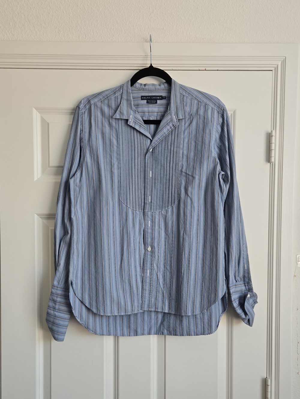 Lauren Ralph Lauren blue striped button up